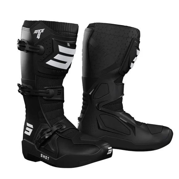 Bottes cross Shot RACE 4 – BLACK 2023 – Noir Ref : SO2225