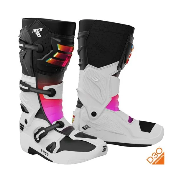 Bottes cross Shot RACE 8 2024 – Noir / Multicolore Ref : SO2445-C64876