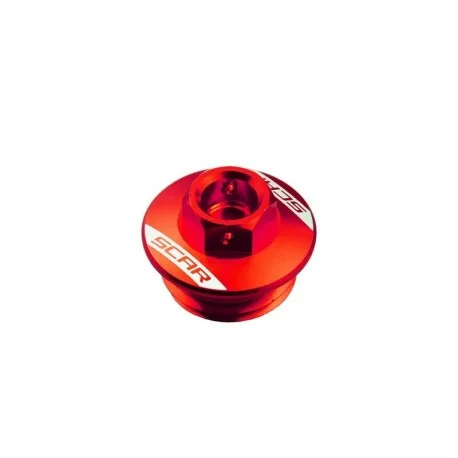 Bouchon de carter d’huile SCAR rouge Honda CRF