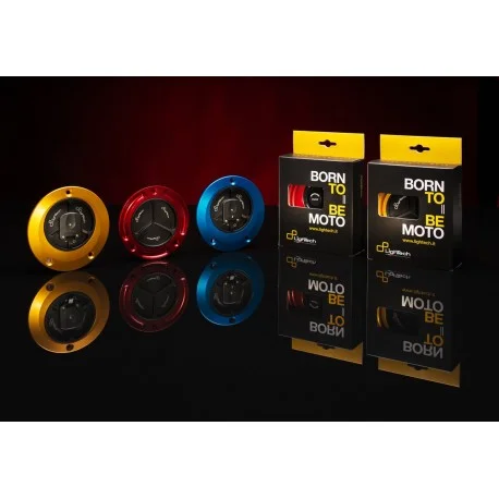 Bouchon de reservoir LIGHTECH noir/or a vis Honda CBR1000RR