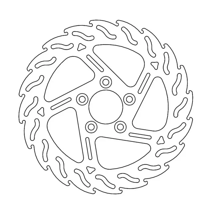 BRAKE DISC FIX FLAME FRONT R