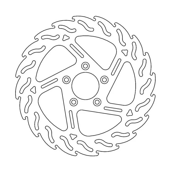 BRAKE DISC FIX FLAME FRONT R