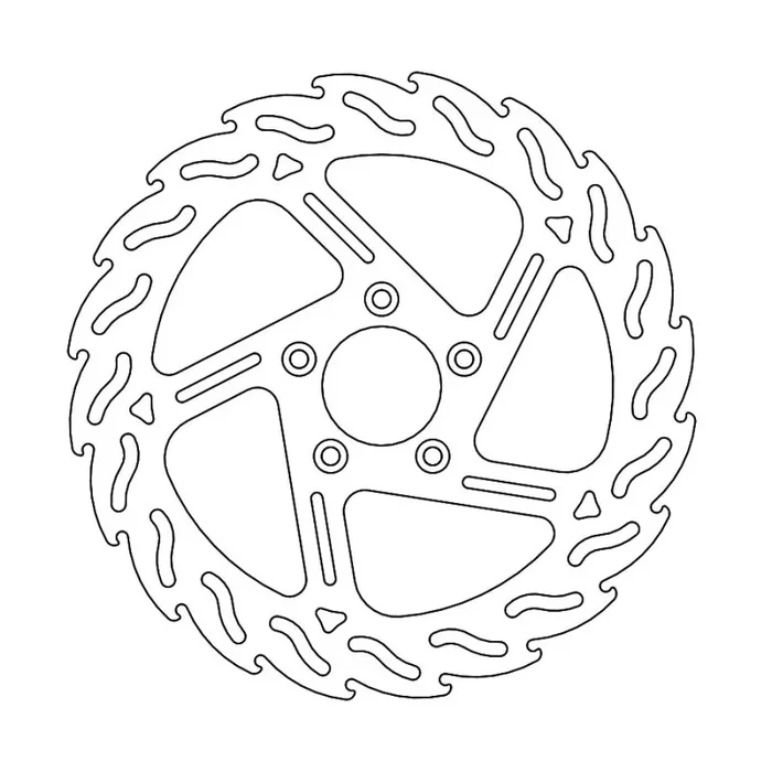 BRAKE DISC FIX FLAME FRONT R