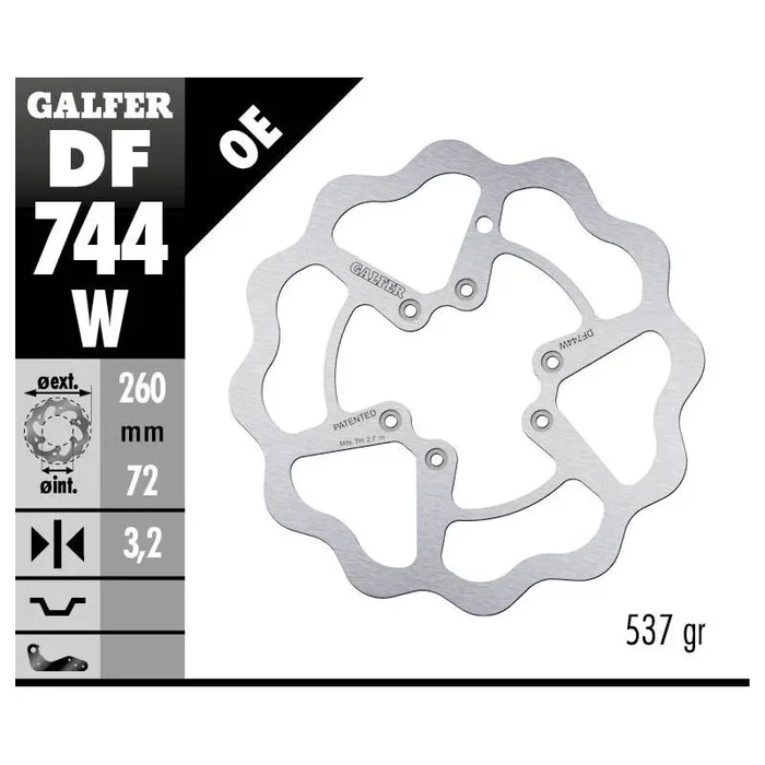 BRAKE DISC FIXED WAVE