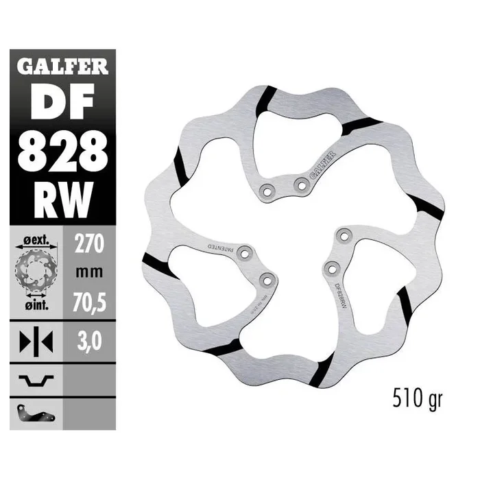 BRAKE DISC FIXED WAVE GR