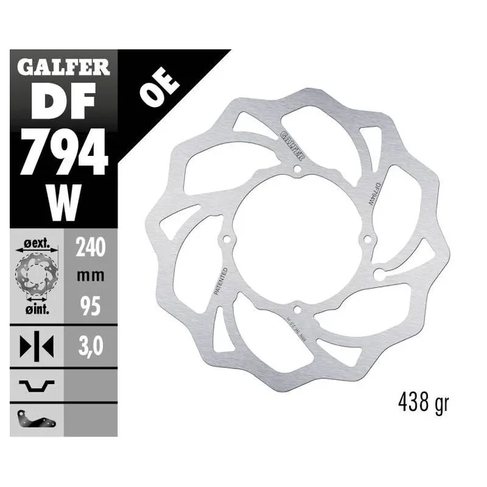BRAKE DISC FIXED WAVE
