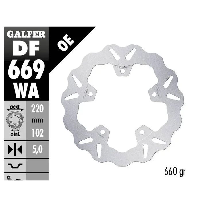 BRAKE DISC FIXED WAVE