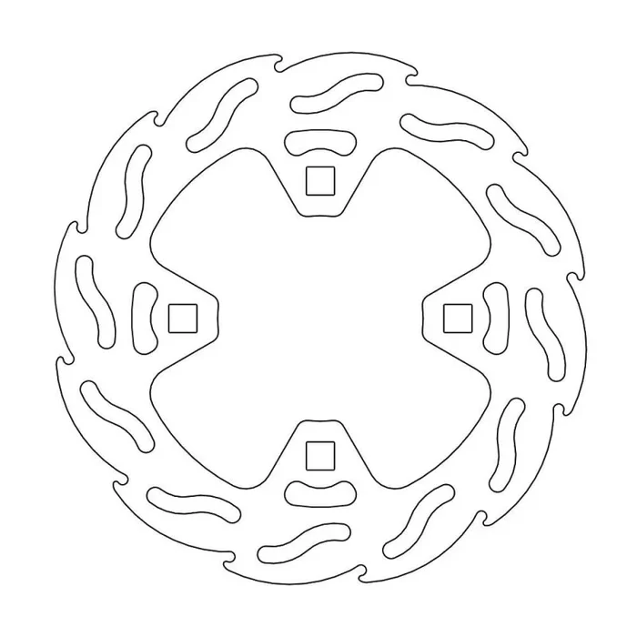 BRAKE DISC FLAME REAR