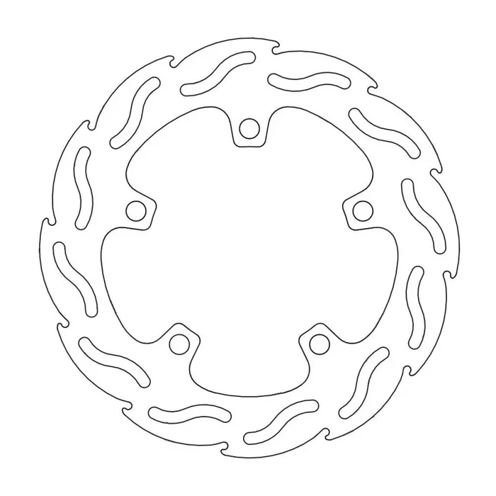 BRAKE DISC FLAME REAR
