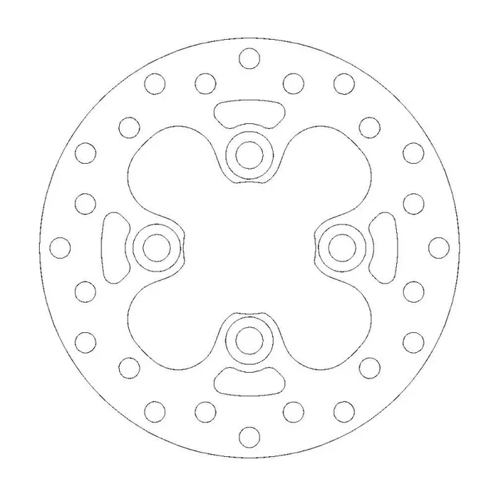 BRAKE DISC ROUND FRONT