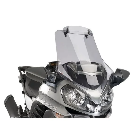 Bulle Puig Touring avec visière – GrisKAWASAKI 1400 GTR 1400 ABS (ZG1400E) – 2015 – 2017Ref : 7629H