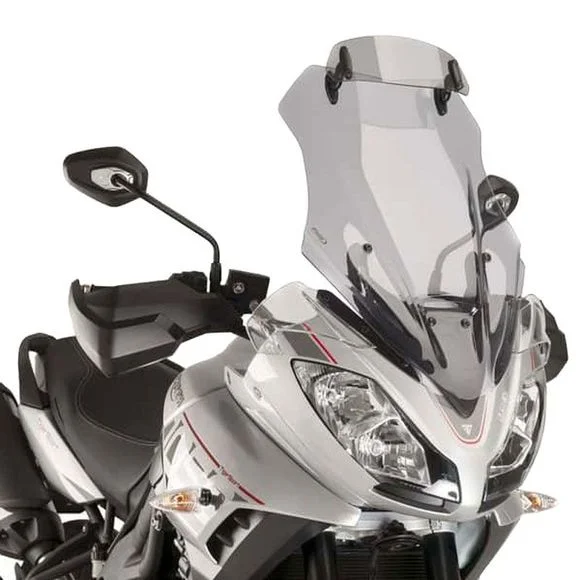 Bulle Puig Touring avec visière – GrisTRIUMPH 1050 TIGER 1050 SPORT – 2016 – 2021Ref : 9201 / 9201H