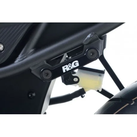 Cache orifice reposes-pieds gauche R&G RACING noir Honda CBR500R CB500F 2017-2022
