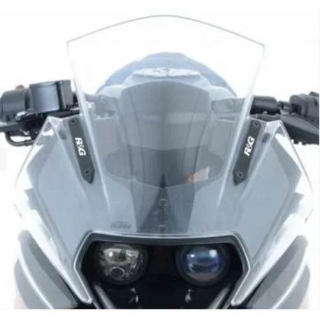 Cache-orifice retroviseur R&G RACING noir KTM RC125 / RC200 / RC390
