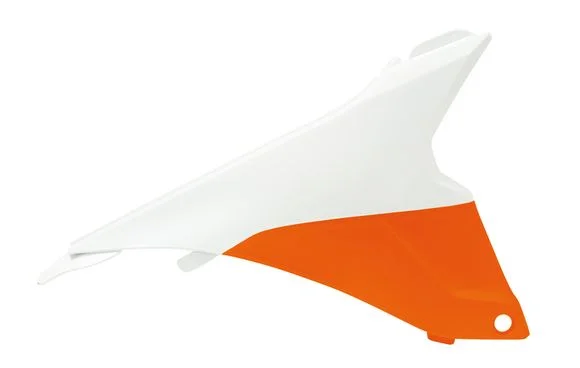 Caches de boite à air Racetech gauche orange/blanc Ref : RH00071A / 1064804