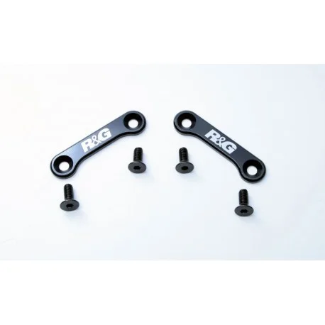 Caches orifices de repose-pieds arriere R&G RACING gauche et droit noir Triumph Tiger 1050 Sport