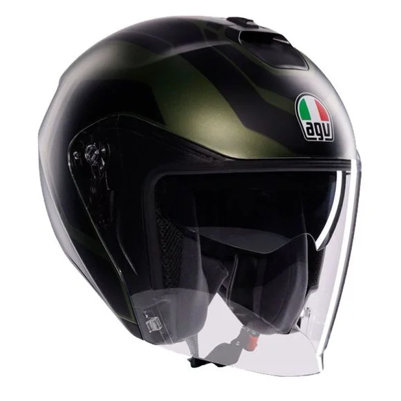 Casque AGV IRIDES – SAKAI – Vert / Noir Ref : AG1068