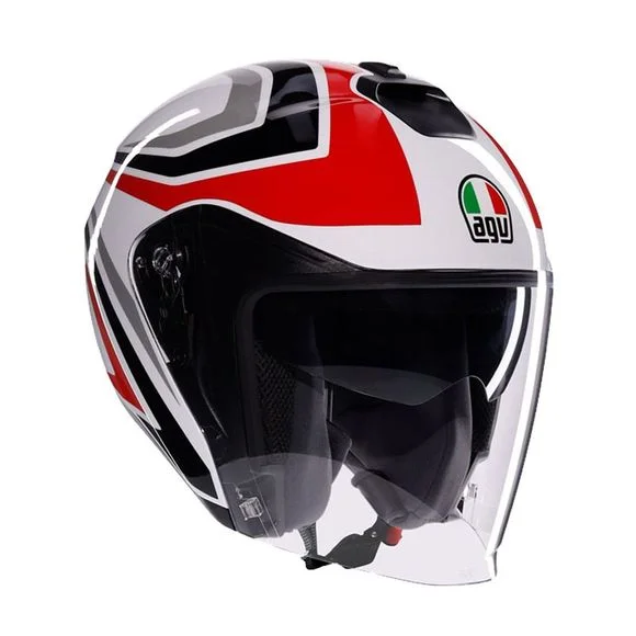 Casque AGV IRIDES – TOLOSA – Noir / Rouge Ref : AG1064