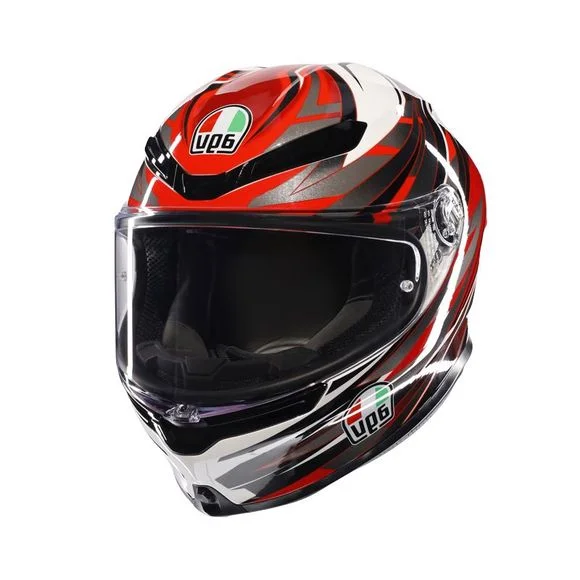 Casque AGV K-6 S – REEVAL – Blanc / Rouge Ref : AG1047