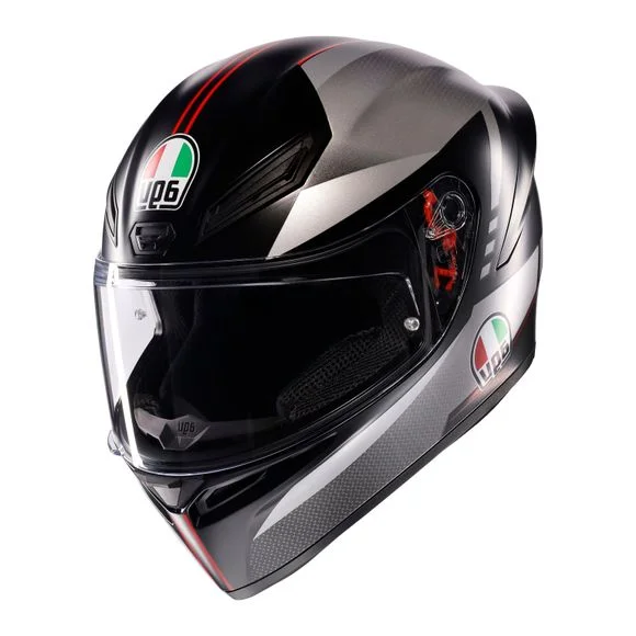 Casque AGV K1 S – LAP – Noir / Rouge Ref : AG1057