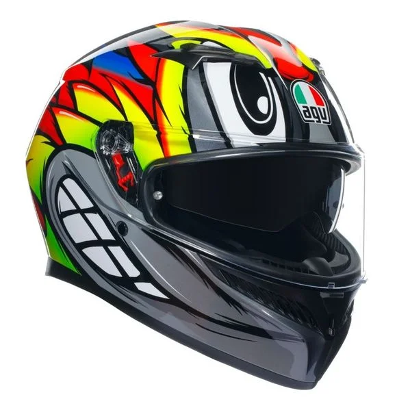 Casque AGV K3 – BIRDY 2.0 – Gris / Jaune Ref : AG1020