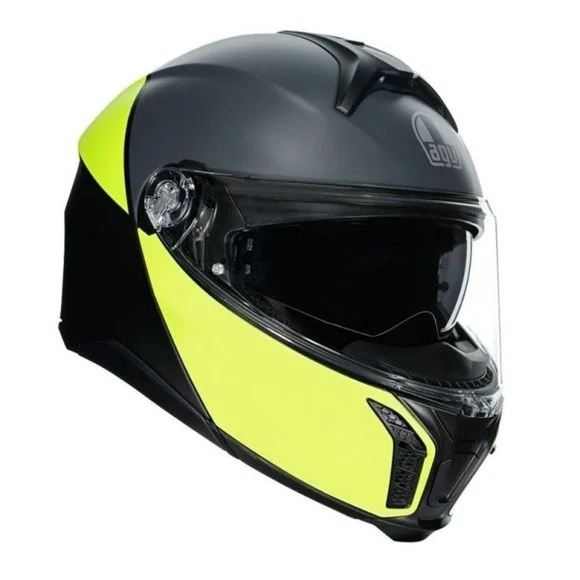 Casque AGV TOURMODULAR – BALANCE – Noir / Jaune Ref : AG0984