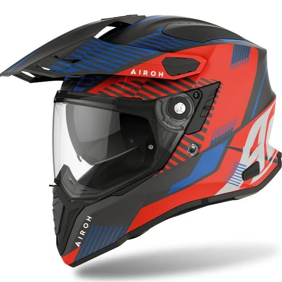 Casque Airoh COMMANDER – BOOST – MATT – Rouge / Bleu Ref : AR1215