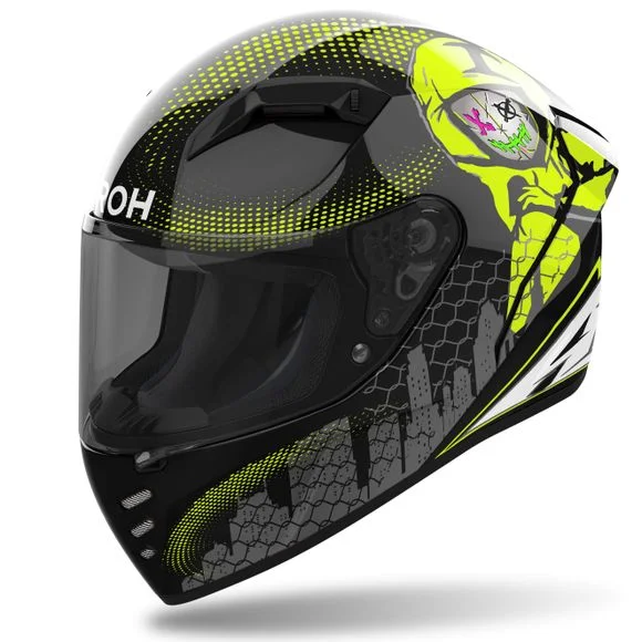 Casque Airoh CONNOR – GAMER – Noir / Jaune Ref : AR1334