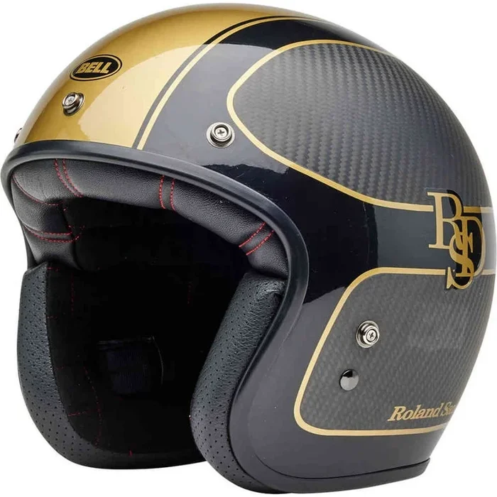Casque BELL Custom 500 Carbon – RSD Checkmate Matte Gloss Black/Gold