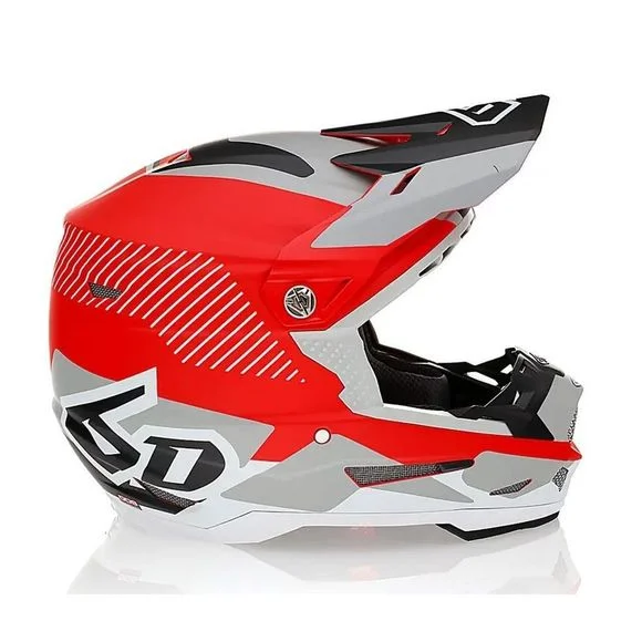 Casque cross 6D Helmets ATR-2 FUSION 2024 – Noir / Rouge Ref : DH0029