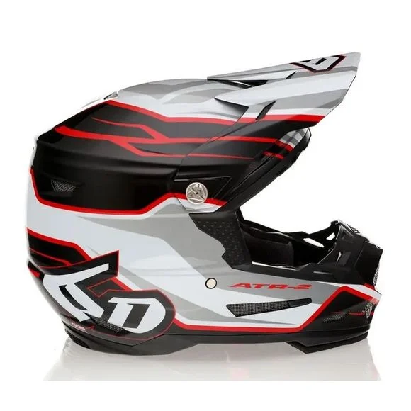 Casque cross 6D Helmets ATR-2 PHASE 2024 – Blanc / Rouge Ref : DH0033