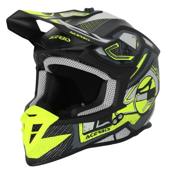 Casque cross Acerbis LINEAR 22.06 2024 – Noir / Jaune Ref : AE5313