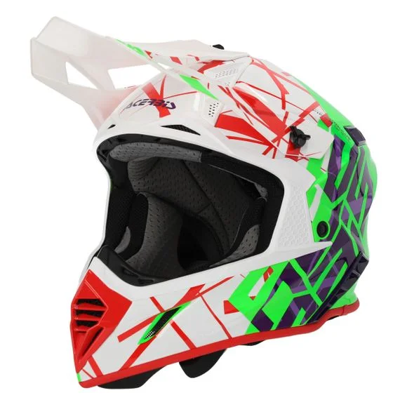 Casque cross Acerbis X-TRACK VTR ECE 2206 2024 – Vert / Blanc Ref : AE5307