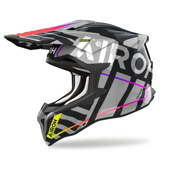 Casque cross Airoh STRYKER – BRAVE 2024 – Gris Ref : AR1359