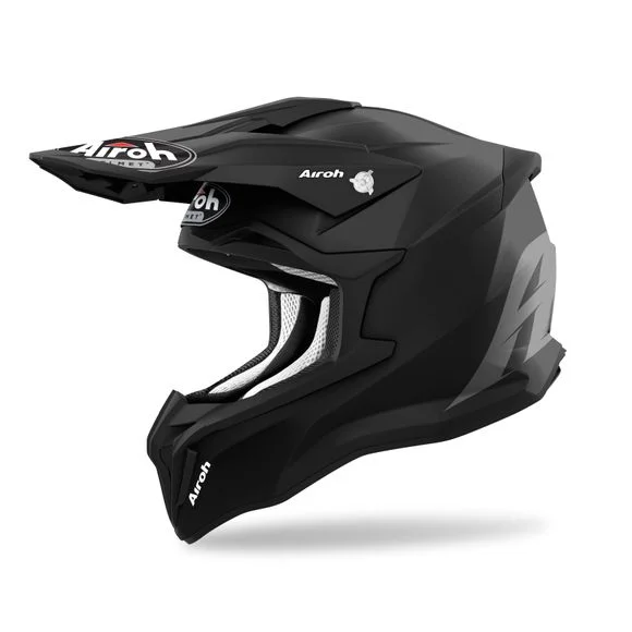 Casque cross Airoh STRYKER – COLOR – BLACK MATT 2023 – Noir / Blanc Ref : AR1112