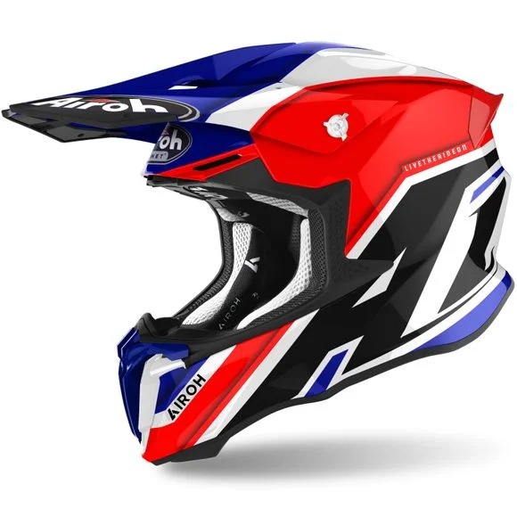 Casque cross Airoh TWIST 2.0 – SHAKEN 2023 – Rouge / Gris Ref : AR1236