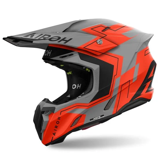 Casque cross Airoh TWIST 3 – DIZZY 2024 – Orange / Noir Ref : AR1375