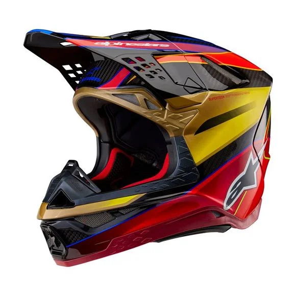 Casque cross Alpinestars SUPERTECH S-M10 – ERA 2023 – Jaune / Rouge Ref : AP3234