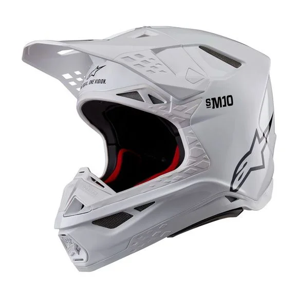 Casque cross Alpinestars SUPERTECH S-M10 – SOLID 2023 – Blanc Ref : AP3230