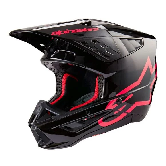 Casque cross Alpinestars SUPERTECH S-M5 – CORP 2024 – Noir / Rose Ref : AP3240-C61919