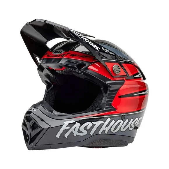 Casque cross Bell MOTO-10 SPHERICAL FASTHOUSE DITD 2025 – Noir / Rouge Ref : EL0728