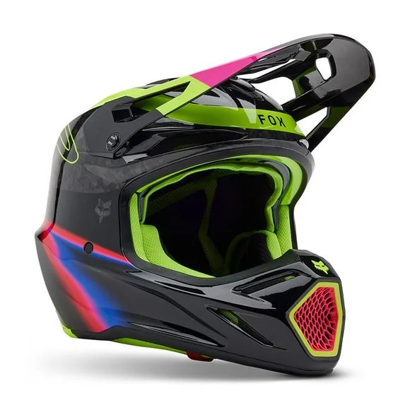 Casque cross Fox V3 RS ENERGY 2025 – Noir Ref : FX5121