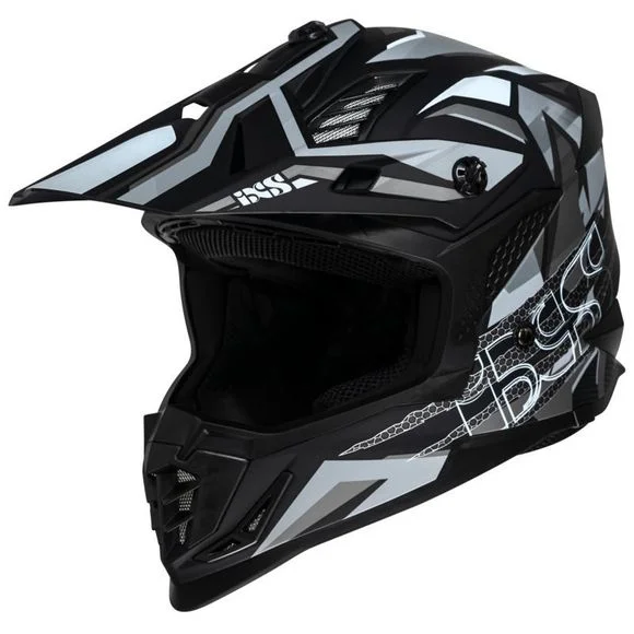 Casque cross IXS IXS363 2.0 2023 – Noir / Gris Ref : IS1087