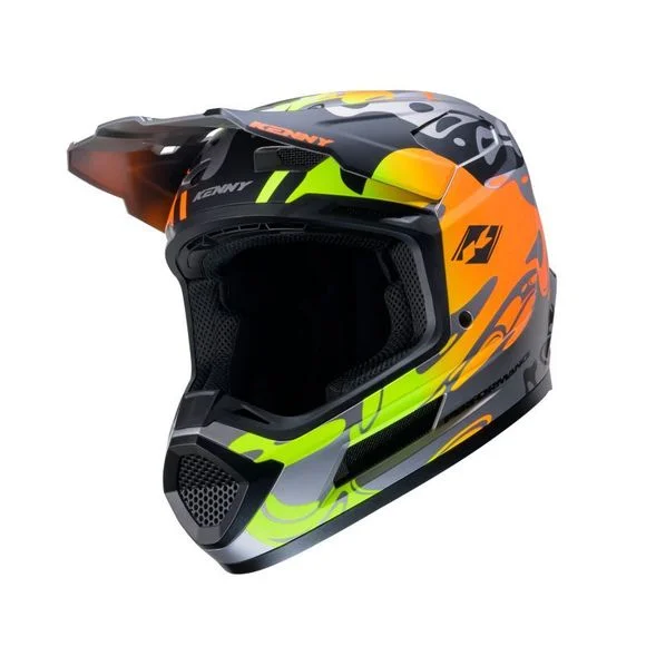 Casque cross Kenny PERFORMANCE 2025 – Gris Ref : KE2254