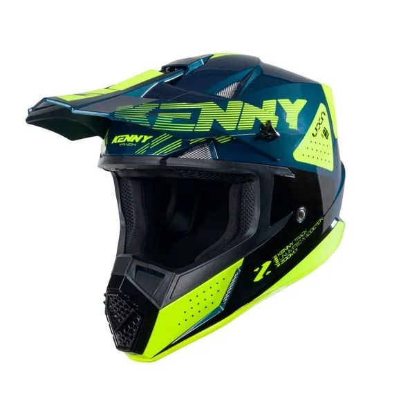 Casque cross Kenny TRACK – GRAPHIC – ZOOM 2025 – Bleu Ref : KE2273