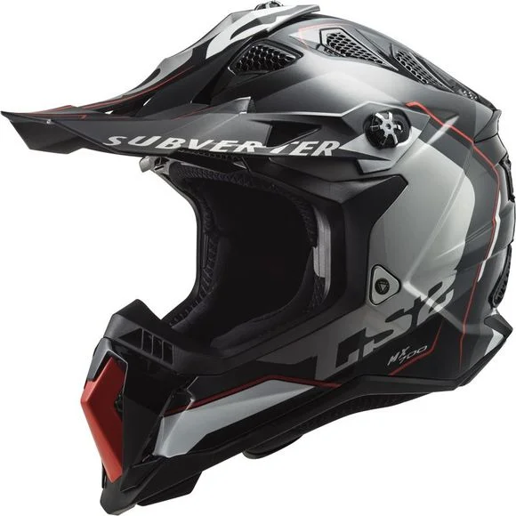 Casque cross LS2 MX700 – SUBVERTER EVO – ARCHED 2023 – Noir / Gris Ref : LS0813