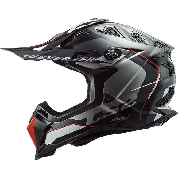 Casque cross LS2 MX700 – SUBVERTER EVO – ARCHER – BLACK SILVER 2023 – Noir / Gris Ref : LS0714