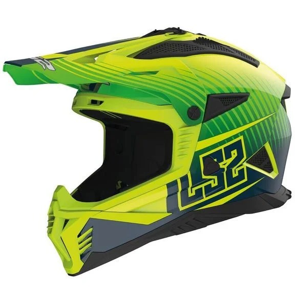 Casque cross LS2 MX708 FAST II DUCK 2025 – Vert / Jaune Ref : LS0907