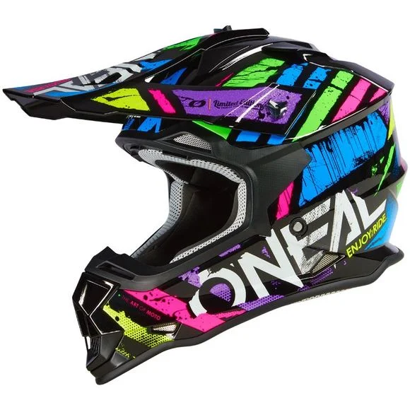 Casque cross O’Neal 2SRS – GLITCH V.23 2024 – Multicolore Ref : OL1873