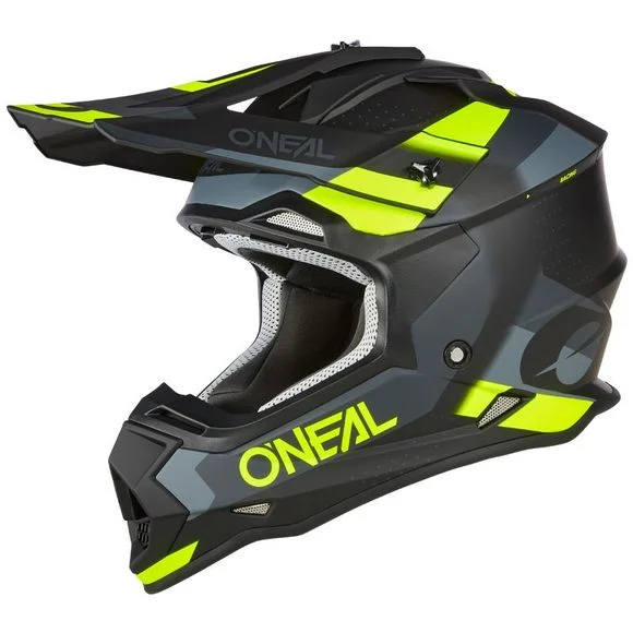 Casque cross O’Neal 2SRS – SPYDE V.23 2024 – Noir / Gris Ref : OL1876